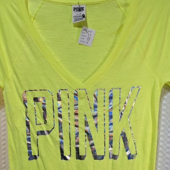 Pink yellow T-shirt small - Picture 5 of 7